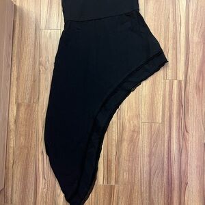Hi5 Psylo Black Asymmetrical Skirt